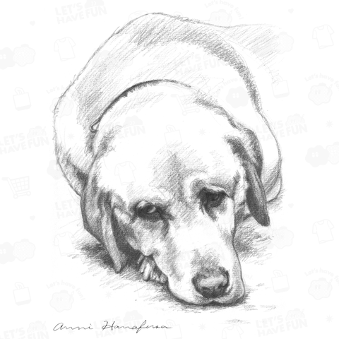 犬の絵「ダリ―」No.85