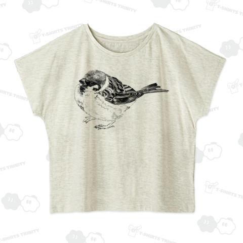 Fukura sparrow 福良雀 ドルマンTシャツ(4.3オンス)