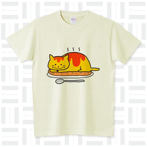 オムライスねこ スタンダードTシャツ(5.6オンス)