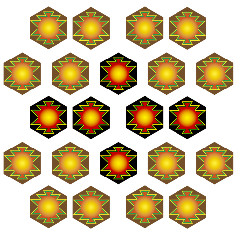 hexagonal pattern