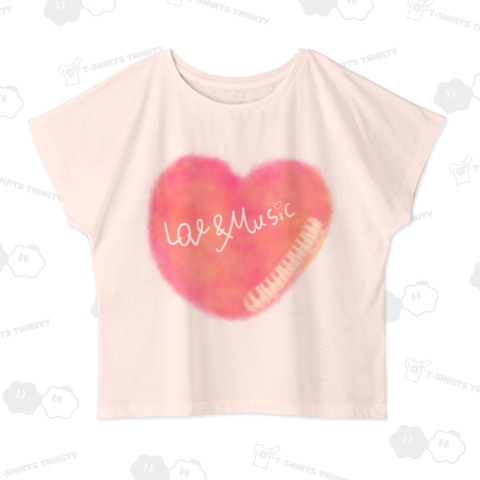 LOVE & MUSIC ドルマンTシャツ(4.3オンス)