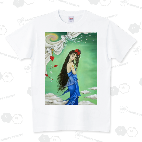 愛の妖精【個性的で珍しいオリジナル油絵Tシャツ】