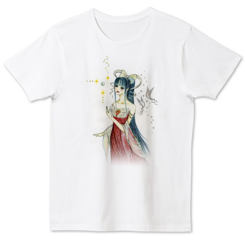 華の妖精 スイレン 個性的で珍しい女の子の手描きオリジナルイラストtシャツ デザインtシャツ通販 Tシャツトリニティ