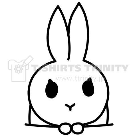 うさぎ(ドワーフホト)がひょっこり頭を出したよ♪