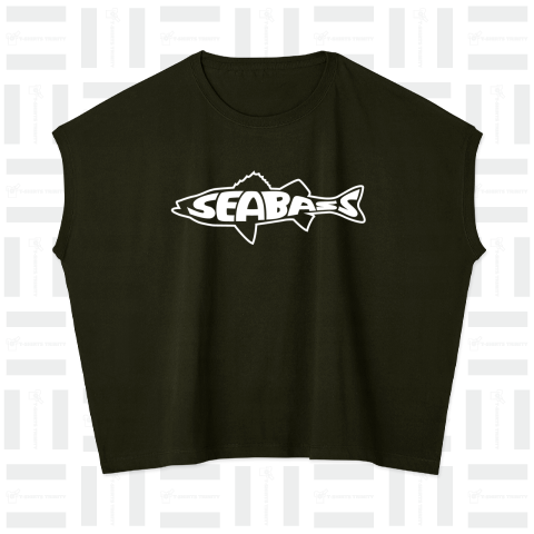 SEABASS(シーバス)スズキ文字型-ホワイト