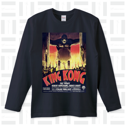 【レア】ヴィンテージTシャツ 映画キングコング1933年ポスターデザイン