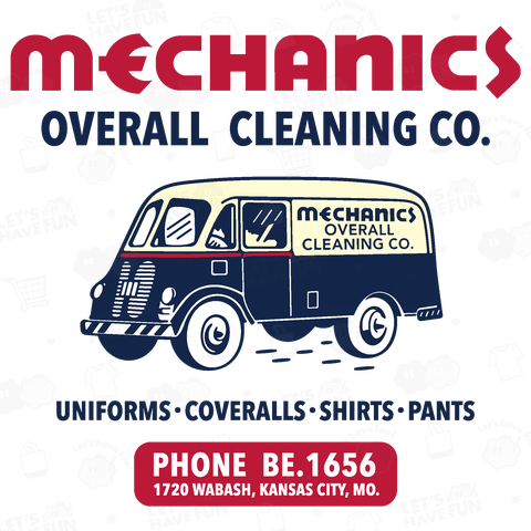 MECHANICS OVERALL CLEANING CO_A(両面)