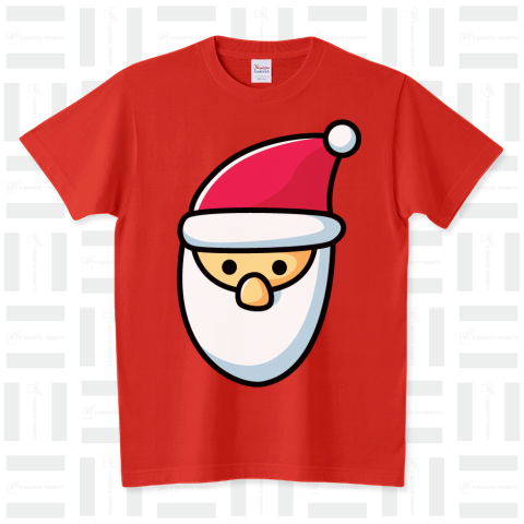 サンタ  ---カラフルでポップなクリスマスTシャツ---