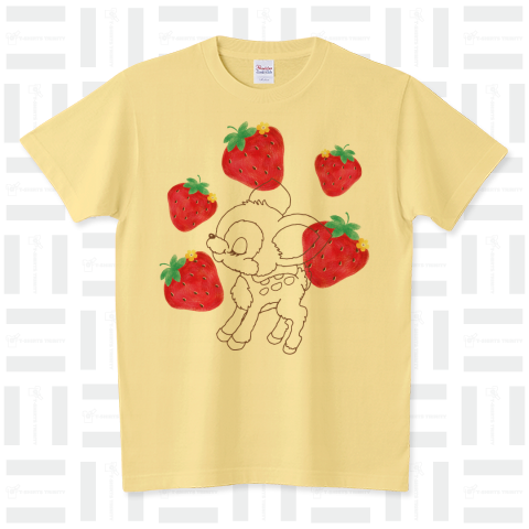 ラブリーバンビちゃんいちご畑 スタンダードTシャツ(5.6オンス)