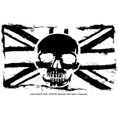 英国旗と骸骨