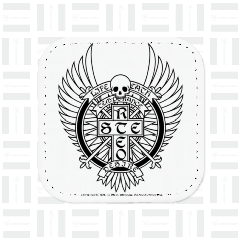 骸骨翼十字架のロゴ