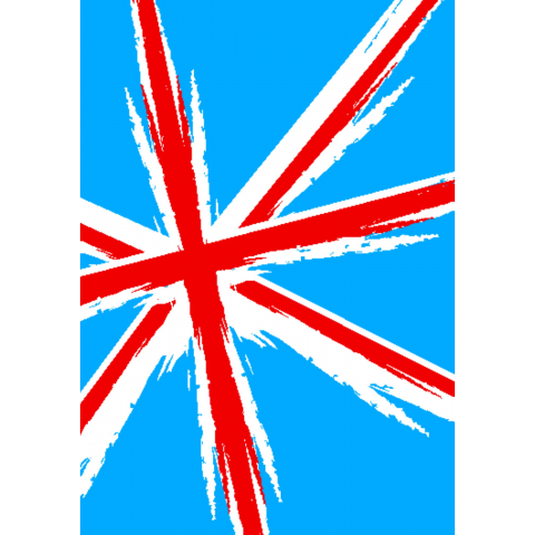 クールなタッチの英国国旗