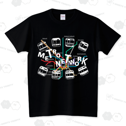 METRO-NETWORK BLACK スタンダードTシャツ(5.6オンス)