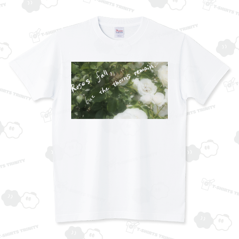 白い薔薇さん スタンダードTシャツ(5.6オンス)