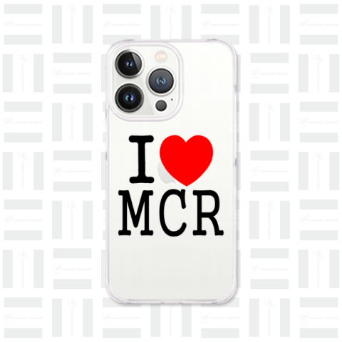 【ラブシリーズ】I LOVE MCR アイラブマンチェスター あいらぶまんちぇすたー(黒文字)