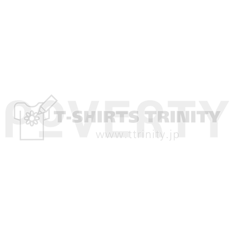 poverty_ロゴT(黒)