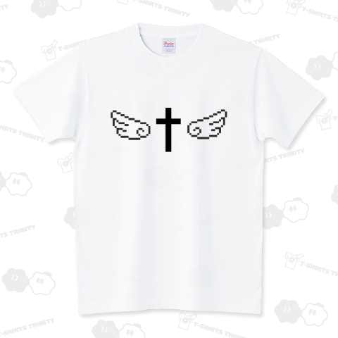 8-bit Angel Cross  #Black