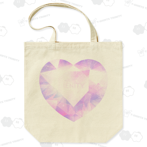 Big Polygon Heart Diamond #Pastel Purple