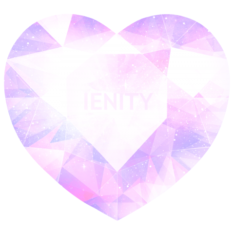 Big Polygon Heart Diamond #Pastel Purple