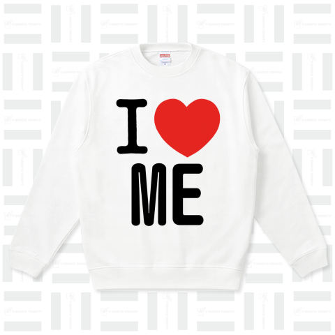 I LOVE Tシャツ  アルファベット2文字 黒ロゴ(MEの部分を変更出来ます!)