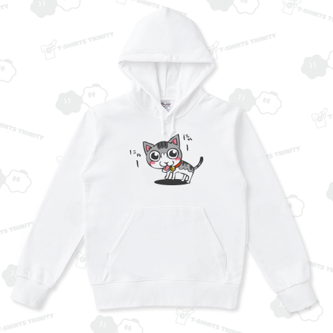 猫 アメリカンショートヘアー イラスト（パーカー）|デザインTシャツ