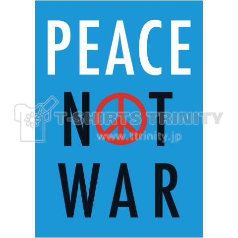 PEACE NOT WAR BOXロゴTシャツ