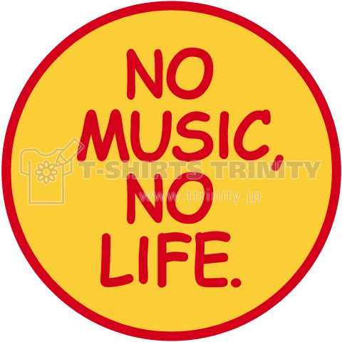 NO MUSIC NO LIFE ロゴTシャツ
