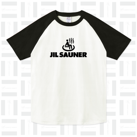 JIL SAUNER-ジルサウナー-サウナピクトグラムロゴ（ラグランTシャツ ...