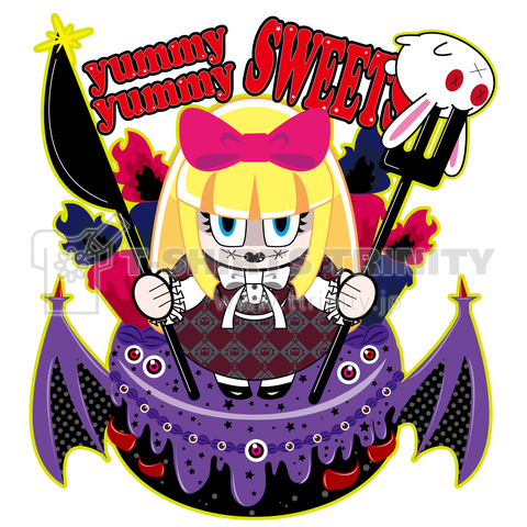 Yummy Yummy Sweets デザインtシャツ通販 Tシャツトリニティ