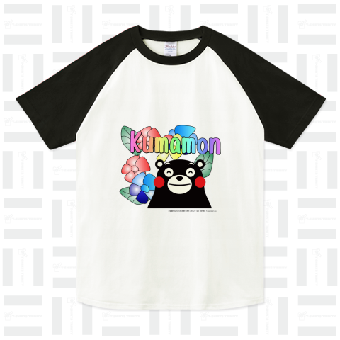 くまモンのTシャツ(デザイン:フラワー)