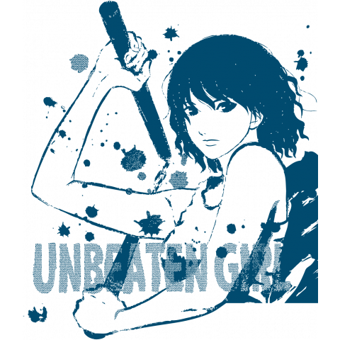 戦う少女 Unbeaten Girl B デザインtシャツ通販 Tシャツトリニティ