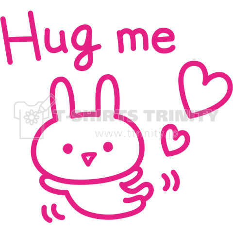 Hug me ウサギ(ピンク)