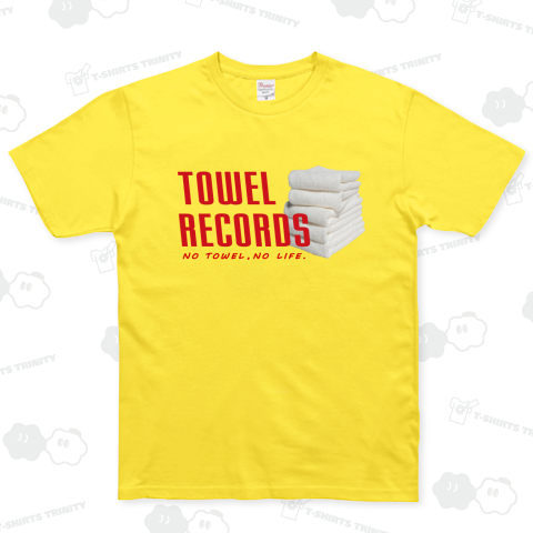 【パロディー商品】TOWEL RECORDS(タオルレコード) ベーシックTシャツ(5.0オンス)