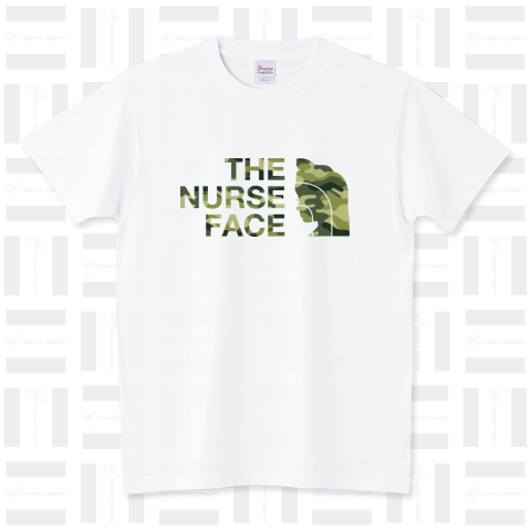 THE NURSE FACE(ナースフェイス) 迷彩ver. スタンダードTシャツ(5.6オンス)