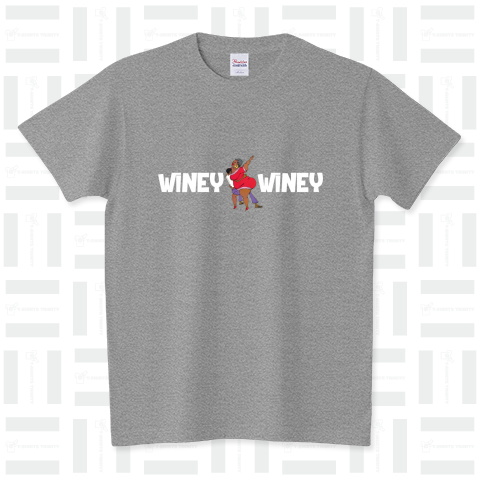 WineyWiney_White Print スタンダードTシャツ(5.6オンス)