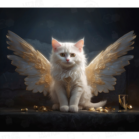 天使の白猫ちゃん