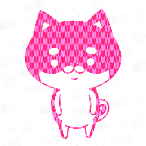 和柄の矢絣・シバッキーシルエット風