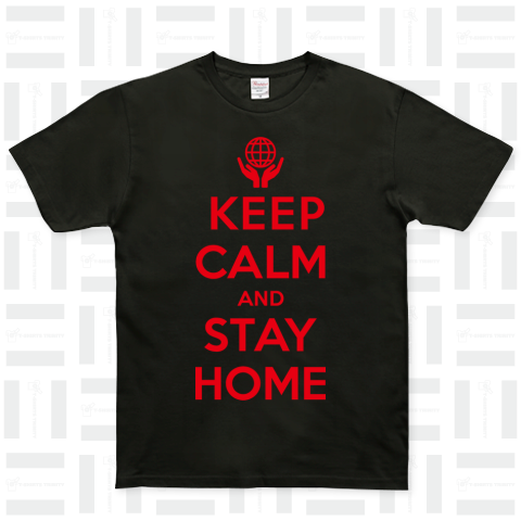 KEEP CALM AND STAY HOME アカ