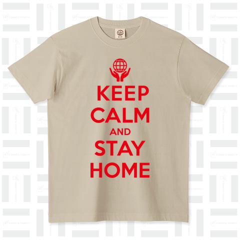 KEEP CALM AND STAY HOME アカ