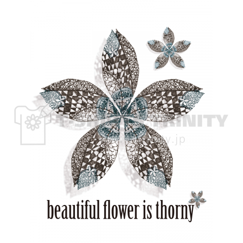 beautiful flower is thorny2(青)