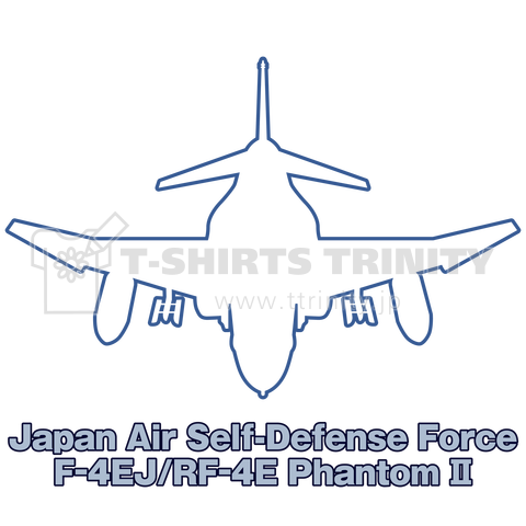 航空自衛隊f 4戦闘機 Rf 4偵察機 歴代塗装 デザインtシャツ通販 Tシャツトリニティ