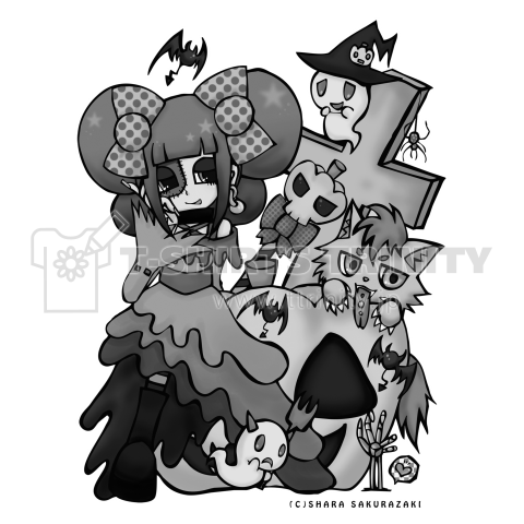 Halloween-2015- モノクロver.