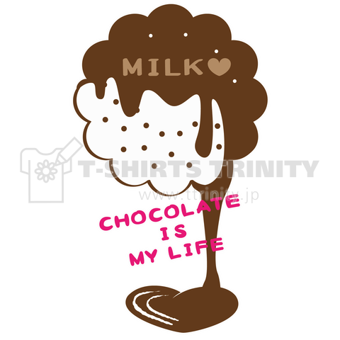 CHOCOKATE IS MY LIFE *MILK丸形*B
