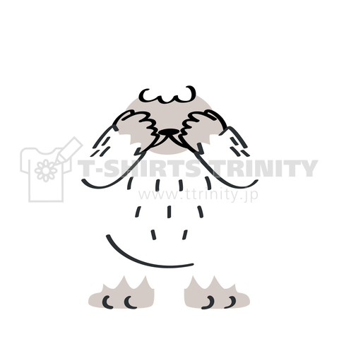 両面プリント>CT121 YETI is yeah*いないいないばぁ*C