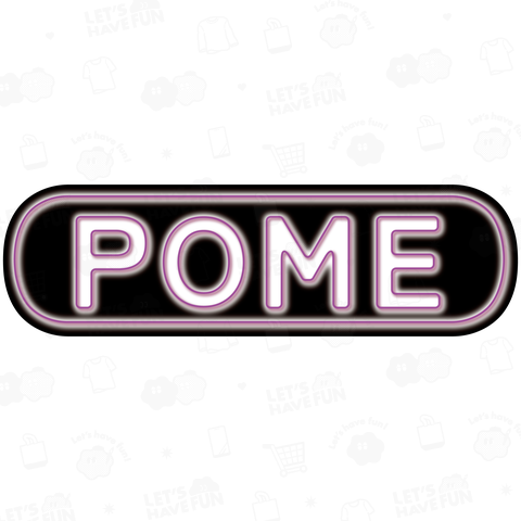 両面プリント POME ポメラニアンのポメ