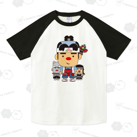 boys-momotaro ラグランTシャツ(5.6オンス)