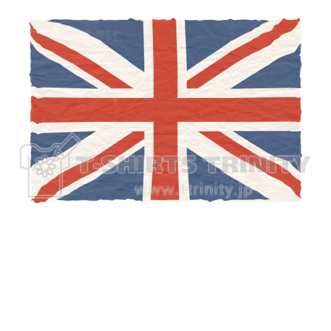 しわっしわのイギリス国旗