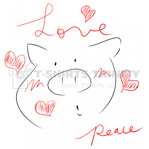 Love x Peace x Pig