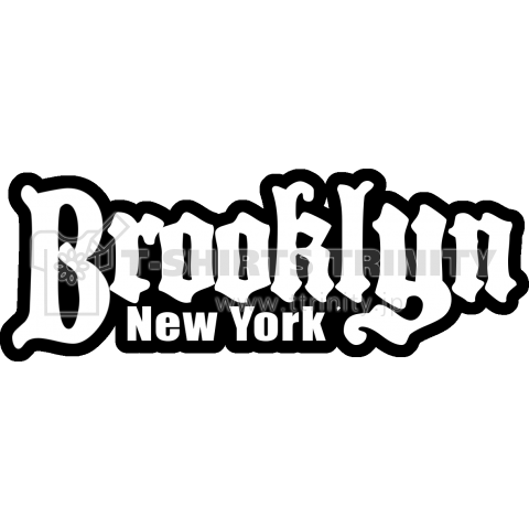 BROOKLYN NY(縁取りブラック)