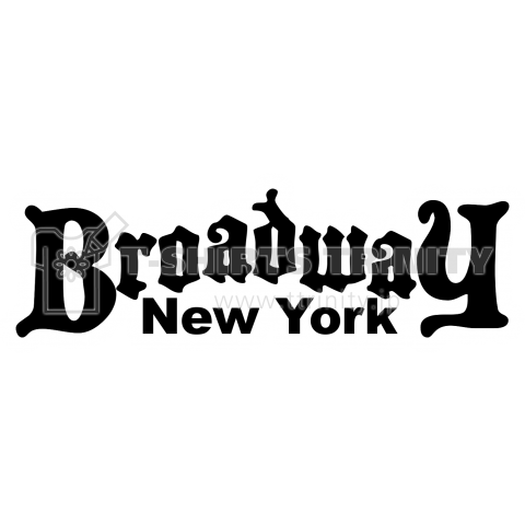 Broadway NEW YORK (縁ホワイト)